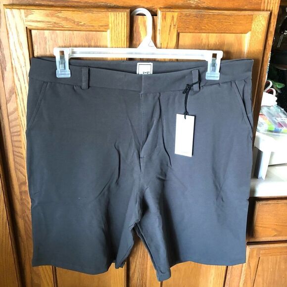 NWT Swet Tailor Everyday Chino Shorts Grey - 38 - Picture 1 of 10